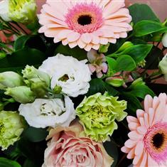 Soft Pink &amp; White Handtied Bouquet